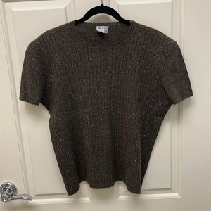Worth Collection Cashmere Short Sleeve Knit